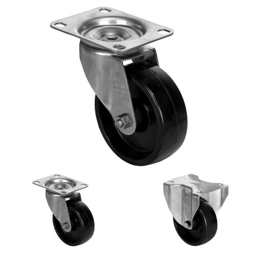 Stainless Steel High-Temperature Casters 220-275 lb